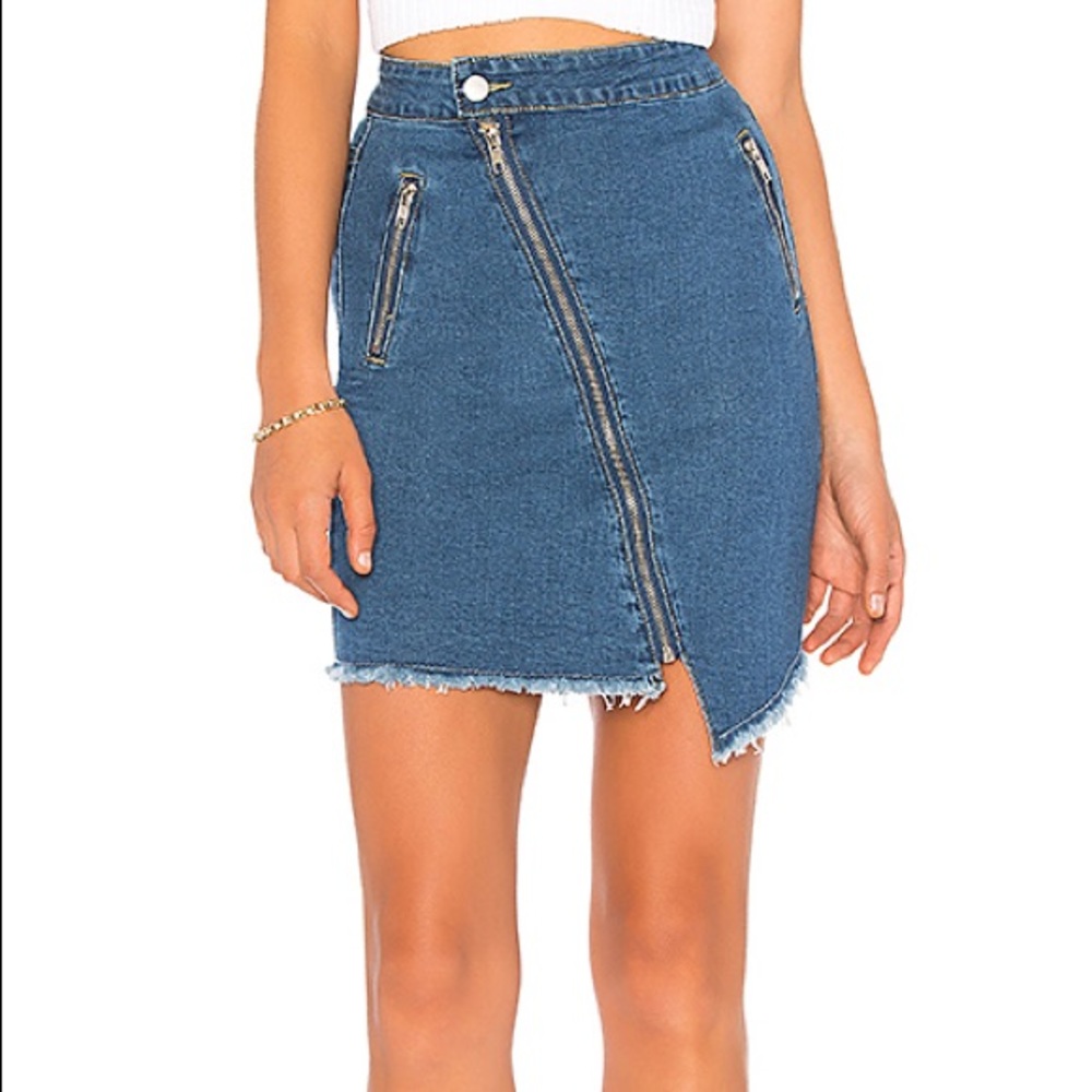 Revolve denim skirt